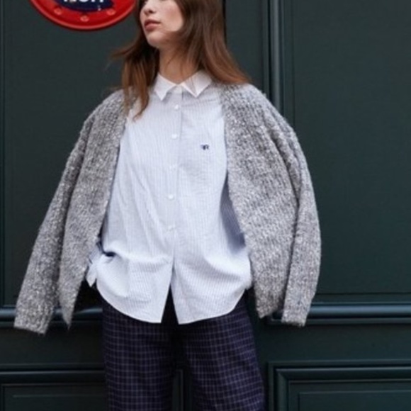 FRNCH Marled Open Front Cardigan - Picture 1 of 7